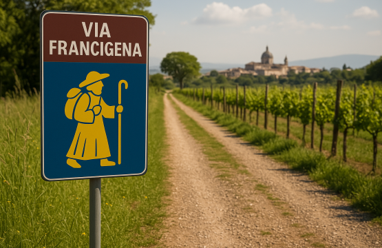 Via Francigena: il cammino storico verso Roma che attraversa Velletri tra natura, spiritualità e accoglienza dei Castelli Romani.