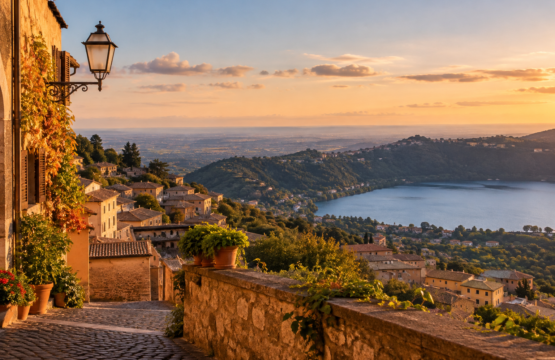Borgo dei Castelli Romani in una giornata di ottobre